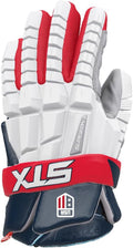STX Surgeon RZR 2 Lacrosse Glove-Xl/14 Inch-Red/White/Blue