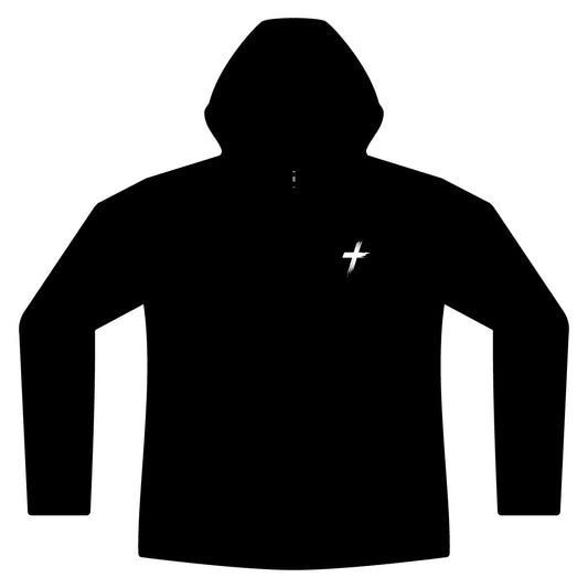 Cross Anchor Full‑Zip Hoodie