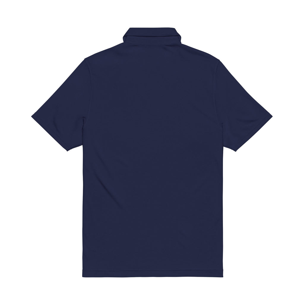 Embroidered Men's Performance Polo — Haley's Heating & Cooling Logo