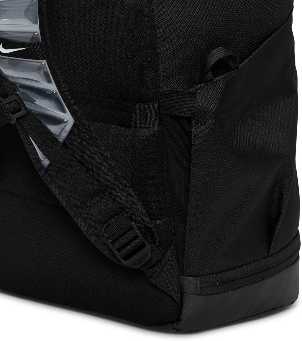 , Unisex, Varsity Elite Backpack (32L), Black/Black/Metallic Silver, One Size