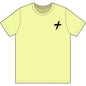 Cross Brush Stroke Chest Logo T-Shirt — Minimal Christian Faith Tee