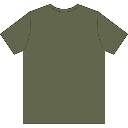 Cross Brush Stroke Chest Logo T-Shirt — Minimal Christian Faith Tee