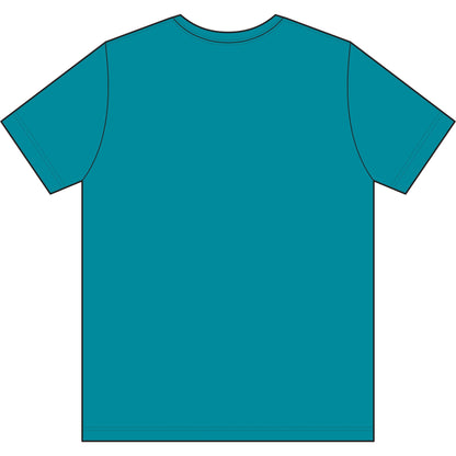 Cross Brush Stroke Chest Logo T-Shirt — Minimal Christian Faith Tee