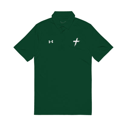 Embroidered Cross Men's Polo — Athletic Faith Shirt
