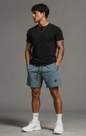 Pique Gym Shorts — Minimal Cross Logo Athletic Shorts