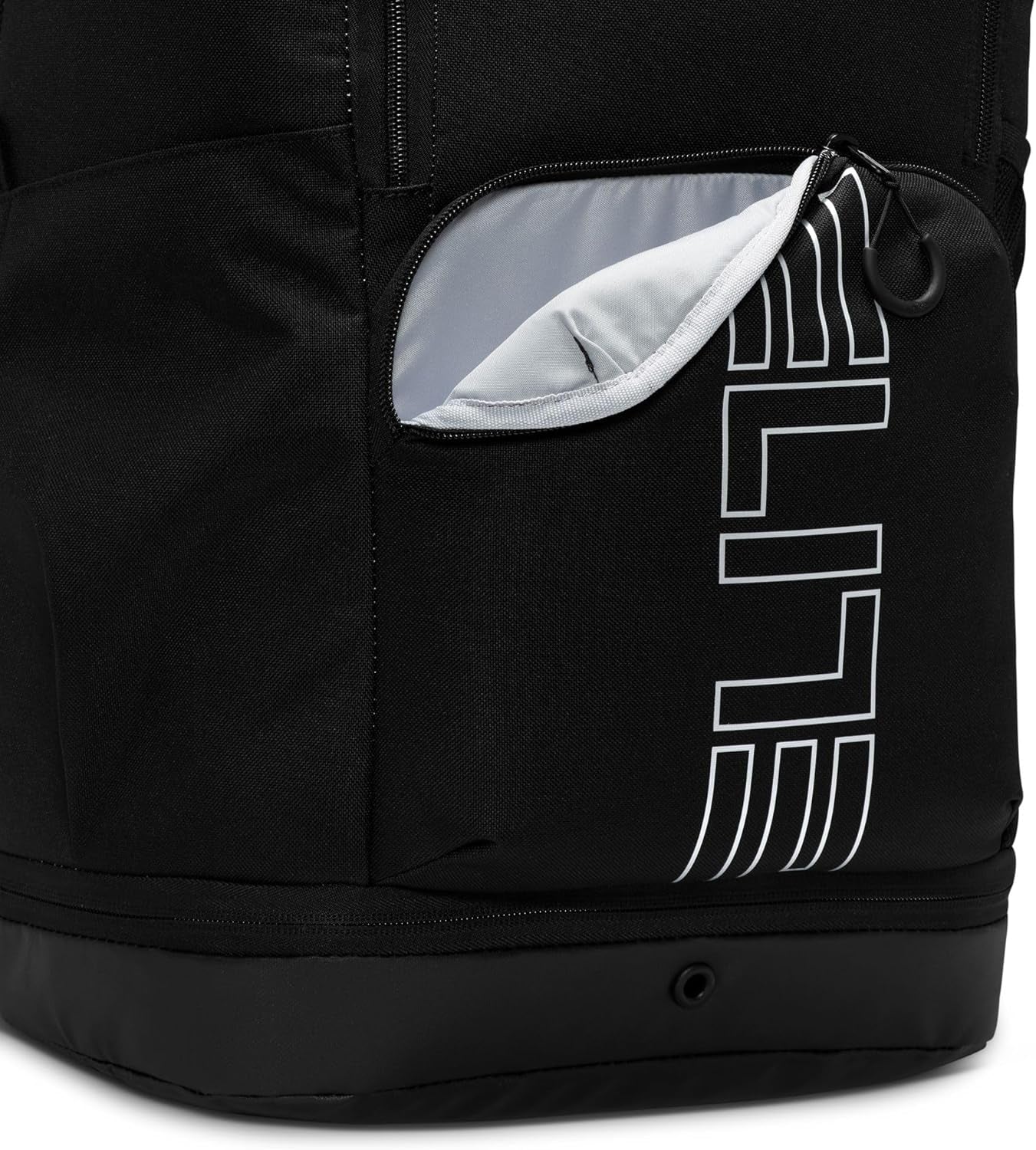 , Unisex, Varsity Elite Backpack (32L), Black/Black/Metallic Silver, One Size